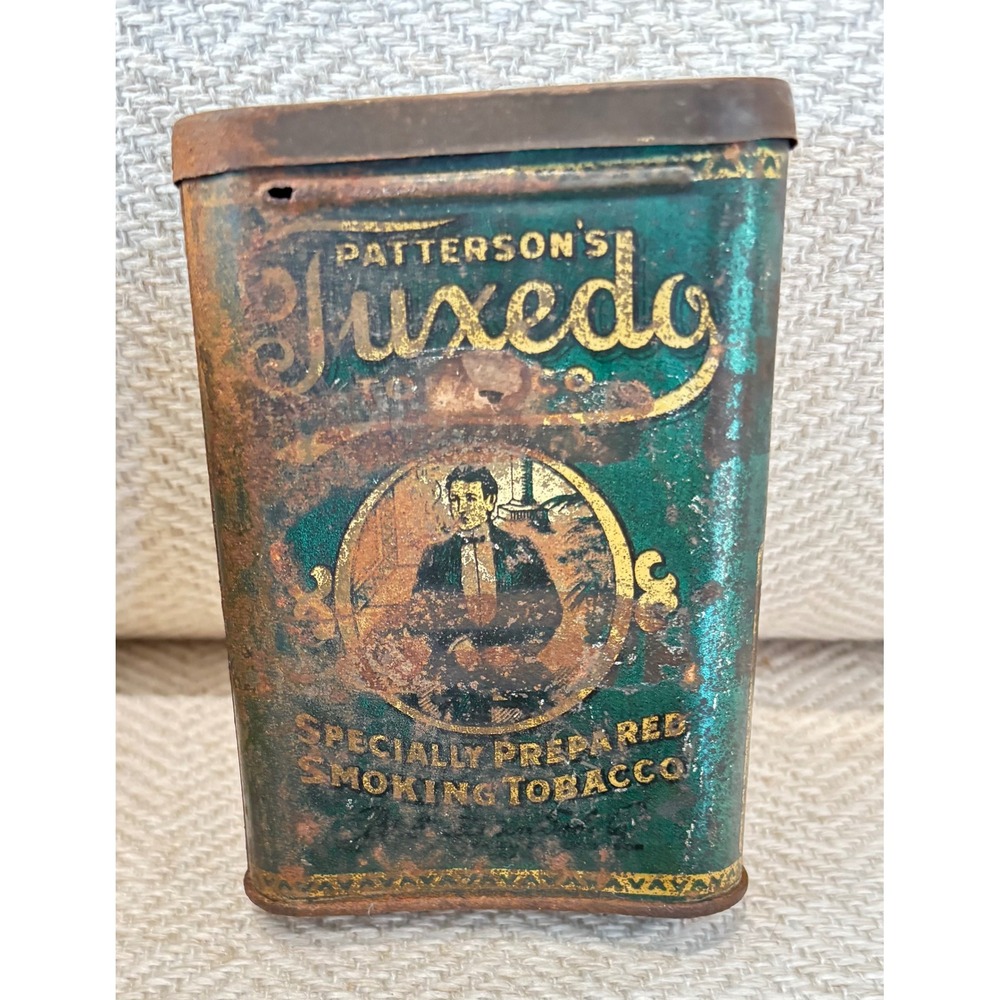 Vintage Tobacco Tin Lot 6pc Old Briar Edgeworth Tuxedo Dills Best Advertising - Picture 4 of 12